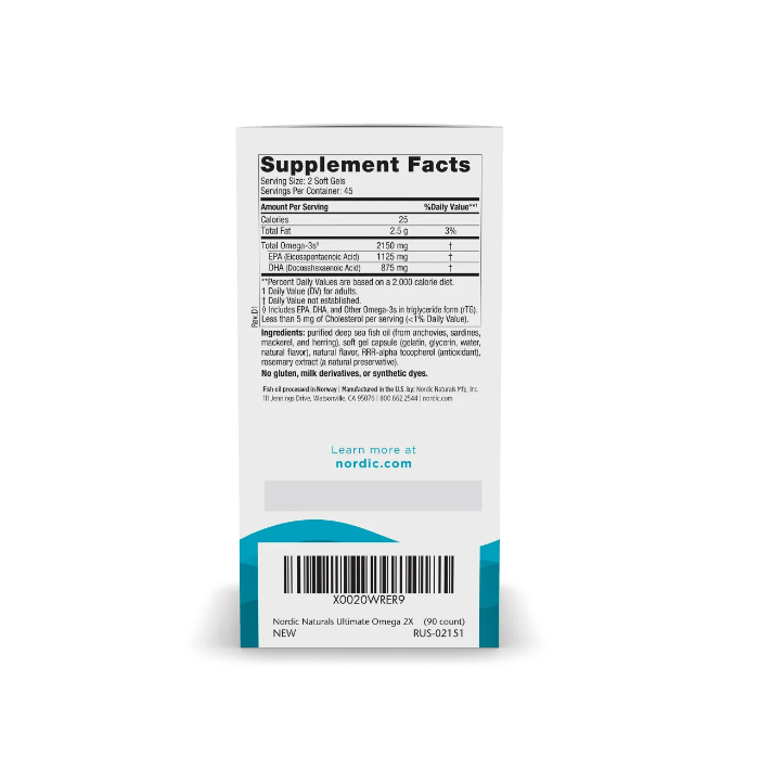 Ultimate Omega 2X 2150mg 90 capsule - Nordic Naturals [2]