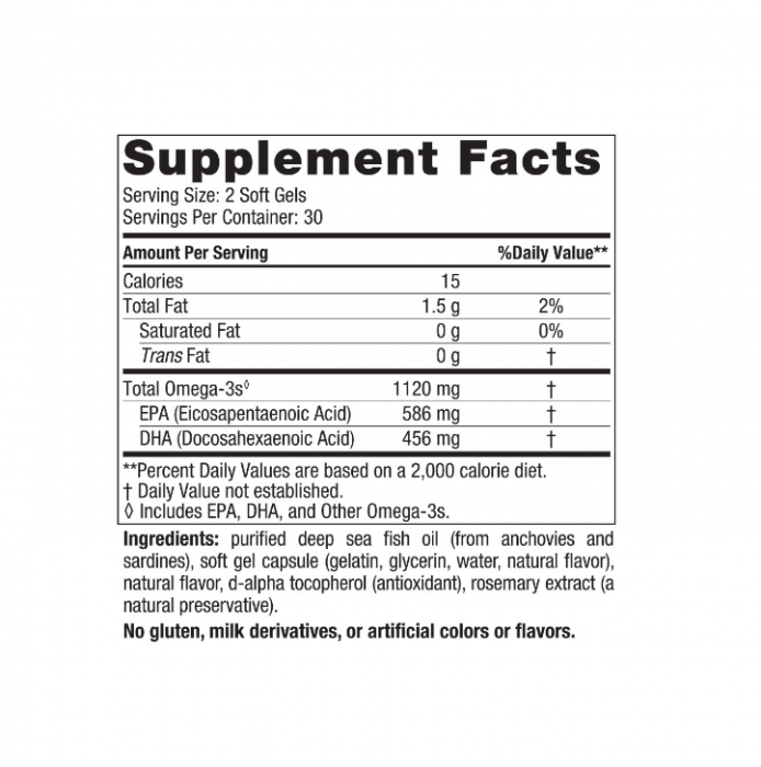 Ultimate Omega 2X Strawberry 1120mg 60 Mini Soft Gels - Nordic Naturals [2]