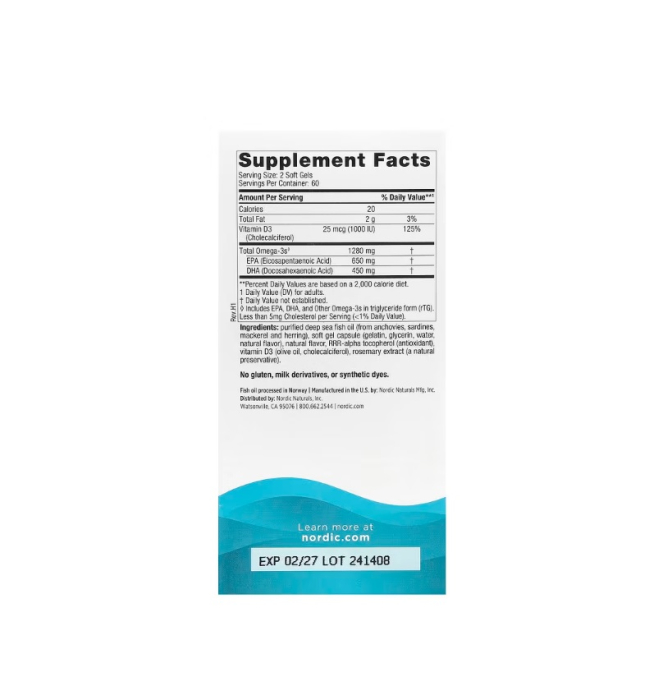 Ultimate Omega-D3 1280mg Lemon [2]