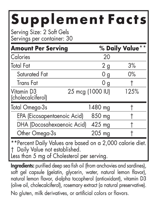 Ultimate Omega Xtra 60 softgels - Nordic Naturals [2]