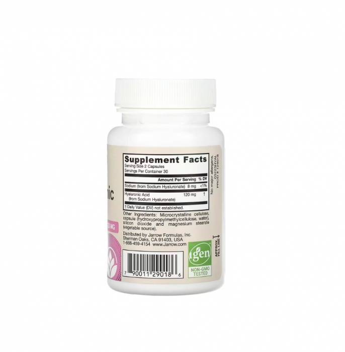 Vegan Hyaluronic Acid 120mg 60 capsule vegetale - Jarrow Formulas [2]