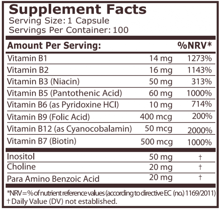 Vitamin B-Complex 100 capsule - Pure Nutrition [2]
