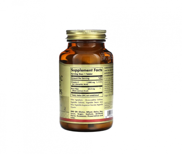 Vitamin C 1000 mg with Rose Hips 100 tablete - Solgar [2]