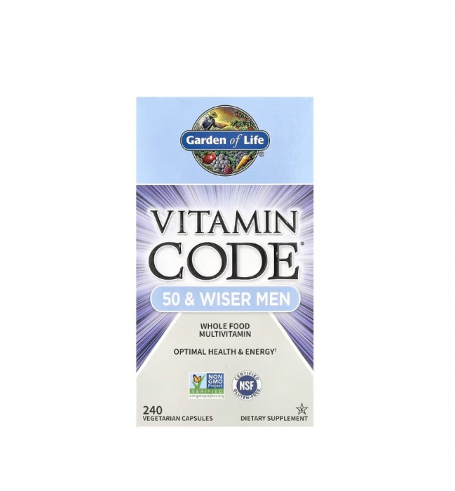 Vitamin Code 50 & Wiser Men 240 capsule vegetale - Garden of Life [1]