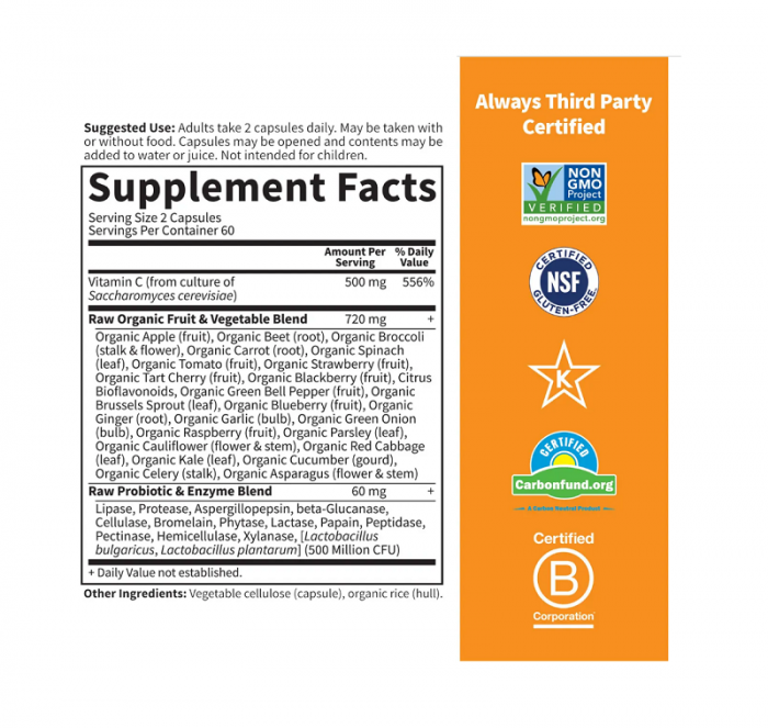 Vitamin Code Raw Vitamin C 120 Capsule - Garden Of Life [2]