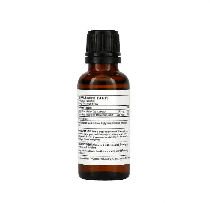 Vitamin D/K2 30ml - Thorne Research [2]