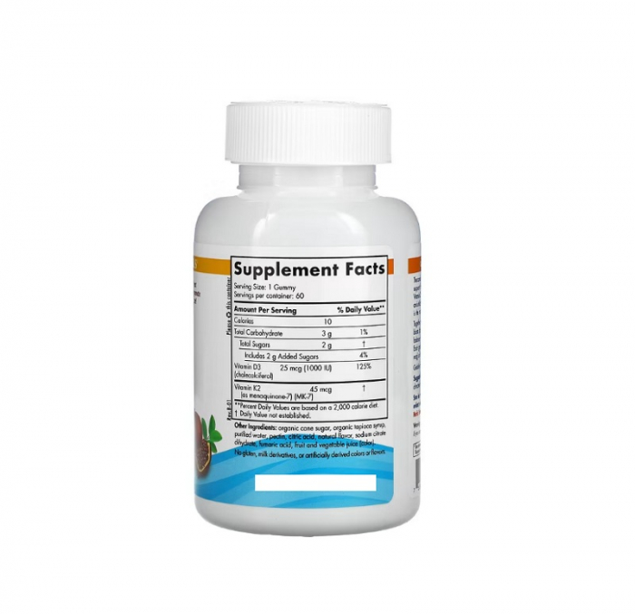 Vitamin D3 + K2 Pomegranate 60 Gummies - Nordic Naturals [2]