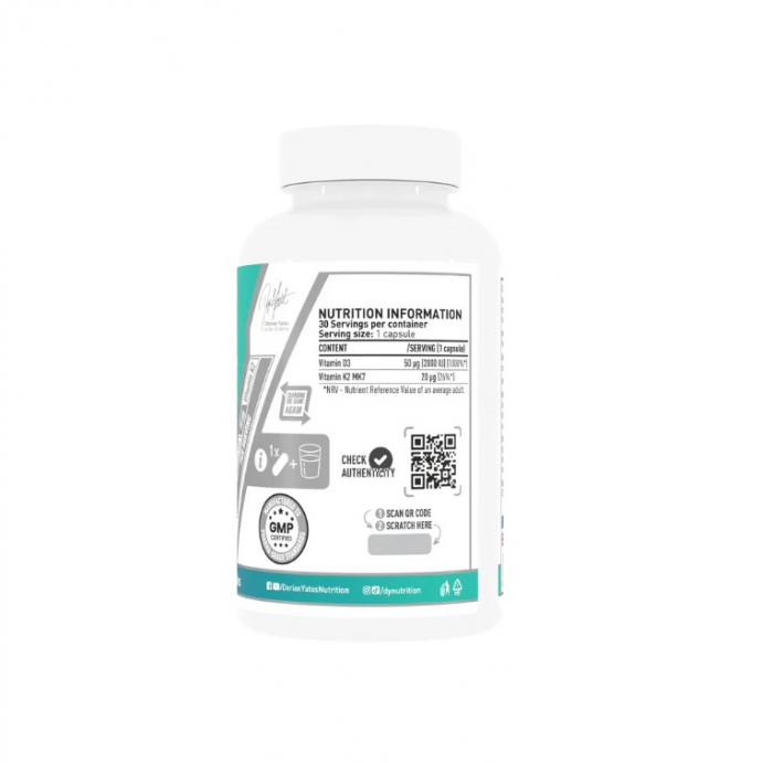 Vitamina D3 + K2 30 capsule - Dorian Yates [2]