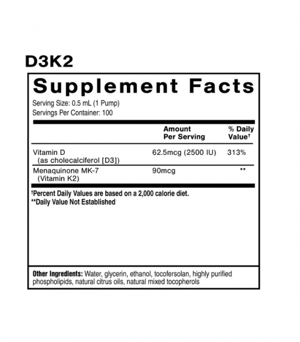 Vitamina D3 K2 lipozomala QuickSilver Scientific [2]