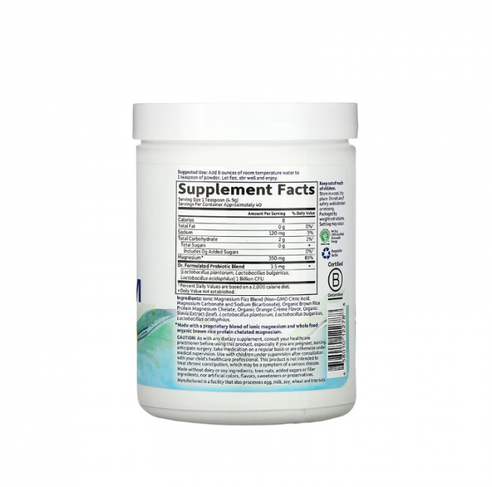 Whole Food Magnesium Powder Orange 197.4g - Garden of Life [2]