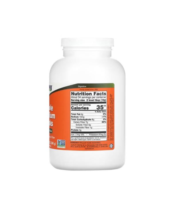 Whole Psyllium Husks 340g - NOW Foods [2]
