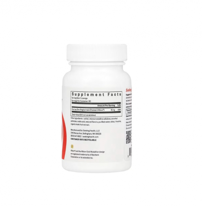 Zinc Lozenge (Bysglicinate, Chelate) 60 Lozenges - Seeking Health [2]