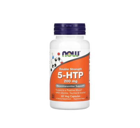 Producatori - 5-HTP, Double Strength 200 mg 60 capsule vegetale - NOW Foods