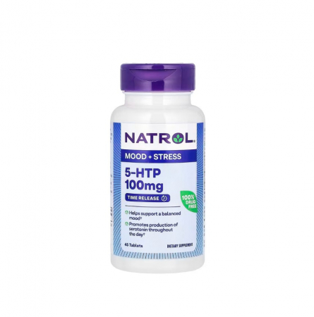Natrol - 5-HTP Extra Strength Time Release 100mg 45 tablete - Natrol
