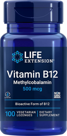 Reduceri - Vitamina B12 (Cobalamina) - 500 mcg, Life Extension