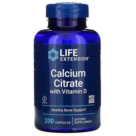 Controlul Greutatii & Sport - Calcium Citrate with Vitamin D   Life Extension