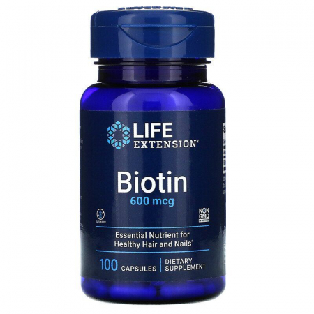 Vitamina B - biotin 600mg Life Extension