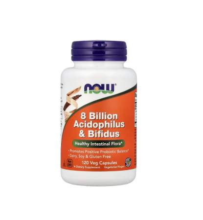 Producatori - 8 Billion Acidophilus & Bifidus 120 capsules - NOW Foods