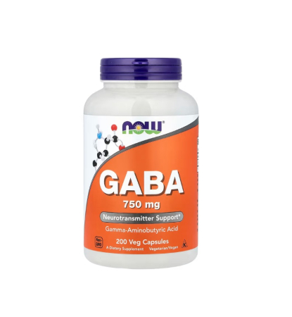 Amino Acizi - GABA 750 mg 200 capsule - NOW Foods