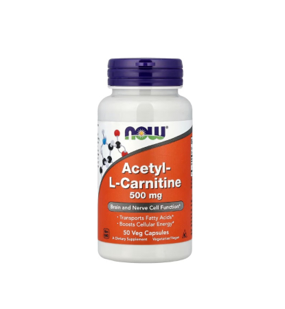 Producatori - Acetyl-L-Carnitine 500mg 50 capsule - NOW Foods