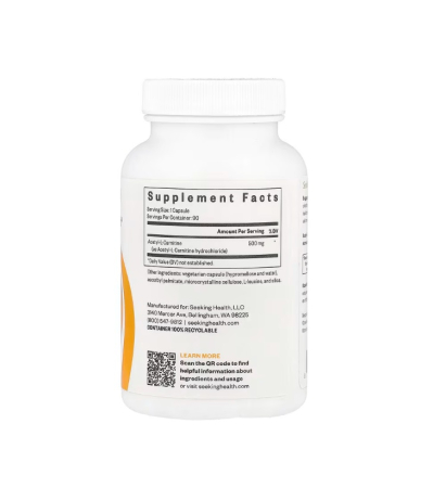 Acetyl-L-Carnitine 500mg 90 capsules - Seeking Health [1]