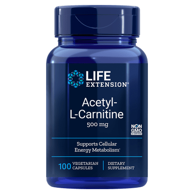 Anti-Imbatranire - Acetyl L-Carnitine 500mg Life Extension