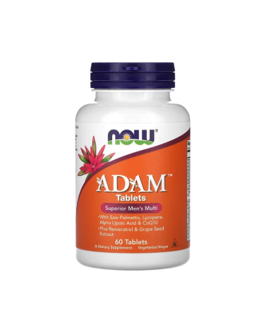 Vitamine & Minerale - ADAM Superior Men's Multi 60 tablete - NOW Foods