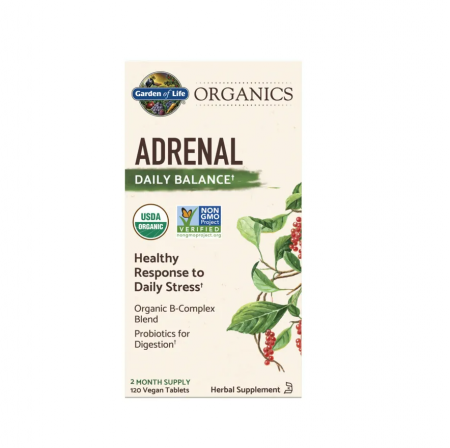 Pentru Digestie - Adrenal Daily Balance 120 Tablete - Garden of Life