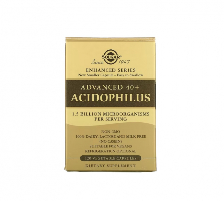 Pentru Digestie - Advanced 40+ Acidophilus 120 capsule - Solgar