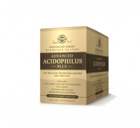 Pentru Digestie - Advanced Acidophilus Plus 120 capsule - Solgar