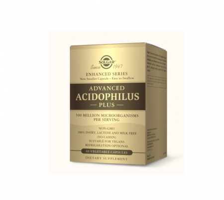 Pentru Digestie - Advanced Acidophilus Plus 60 capsule - Solgar