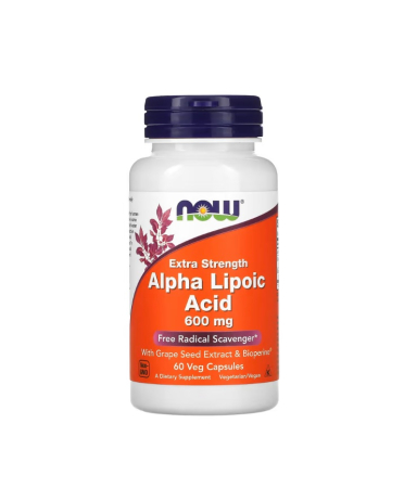 NOW Foods - Alpha Lipoic Acid Extra Strengt, 600 mg 60 capsule - NOW Foods