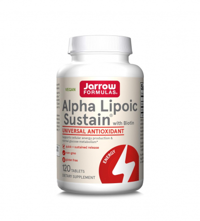 Pentru Femei - Alpha Lipoic Sustain with Biotin 120 tablete - Jarrow Formulas