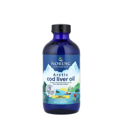 Arctic Cod Liver Oil 237ml Lemon - Nordic Naturals