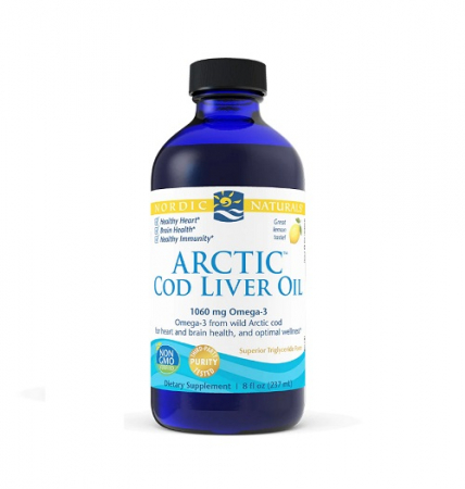 Omega & Ulei De Peste - Arctic Cod Liver Oil 237ml Lemon - Nordic Naturals