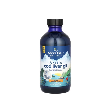 Omega & Ulei De Peste - Arctic Cod Liver Oil 237ml Orange - Nordic Naturals