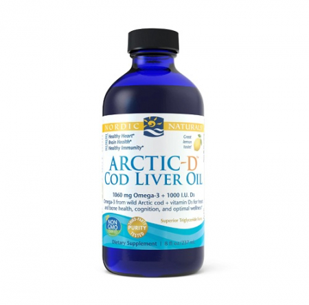 Inima - Arctic-D Cod Liver Oil 237ml Lemon - Nordic Naturals