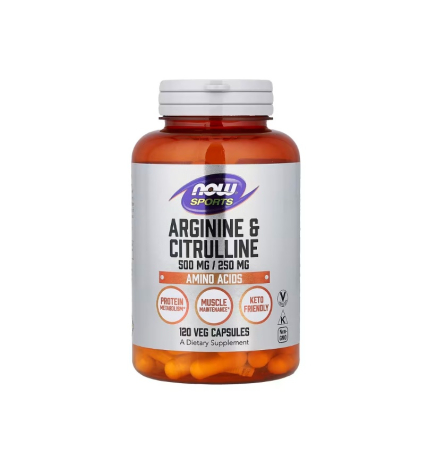 NOW Foods - Arginine & Citrulline 120 capsule - NOW Foods