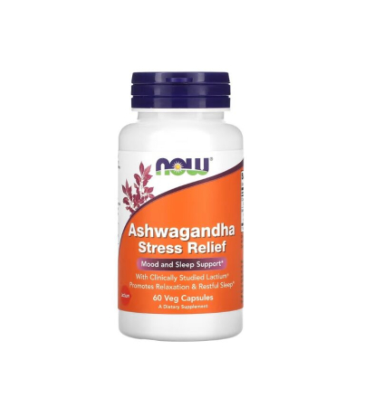 Stres & Stare De Spirit - Ashwagandha Stress Relief 60 capsule - NOW Foods
