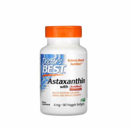 Doctor's Best - Astaxanthin with AstaReal 6mg 90 Softgels - Doctor's Best