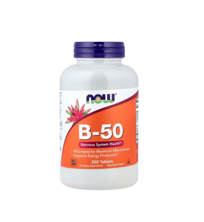 Energie - B-50 250 tablete - NOW Foods