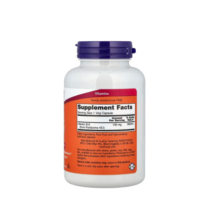 B-6 100mg 250 capsule - NOW Foods [1]