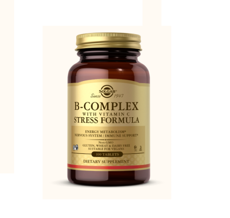 Producatori - B-Complex with vitamin C Stress Formula 100 tablete - Solgar