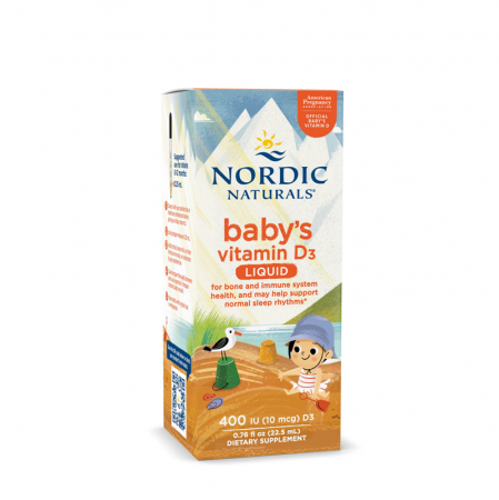 Suplimente Pentru: - Baby's Vitamin D3 0-12 luni Liquid 400IU 22.5 ml. - Nordic Naturals