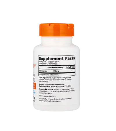Benfotiamine 150 with BenfoPure 150mg 120 Capsule - Doctor's Best [1]