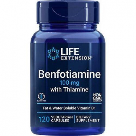 Vitamina B - Benfotiamine with Thiamine, 100mg