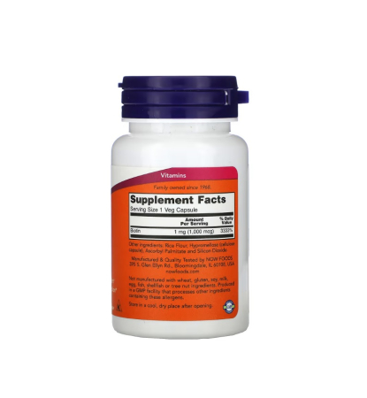 Biotin 1000mcg 100 capsule - NOW Foods [1]