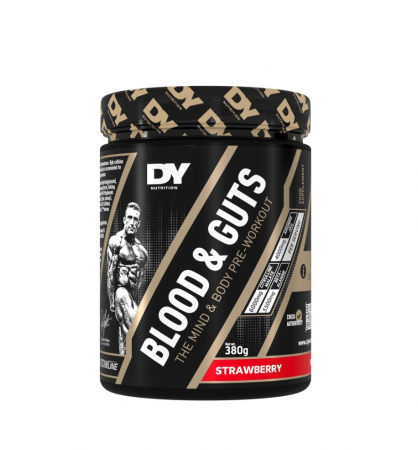 Dorian Yates Nutrition - Blood & Guts Pre-Workout Strawberry Flavor 380g - Dorian Yates