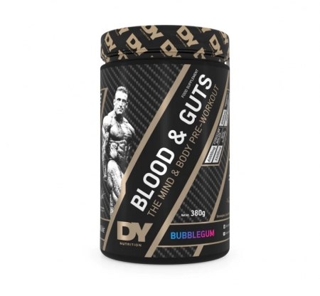 Dorian Yates Nutrition - Blood & Guts PreWorkout Bubblegum 380g. -  Dorian Yates