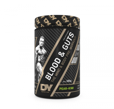 Dorian Yates Nutrition - Blood & Guts PreWorkout Pear-Kiwi 380g.- Dorian Yates